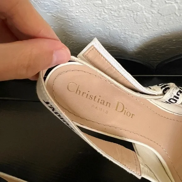 Christian Dior white slingback pump - Picture 5 of 8
